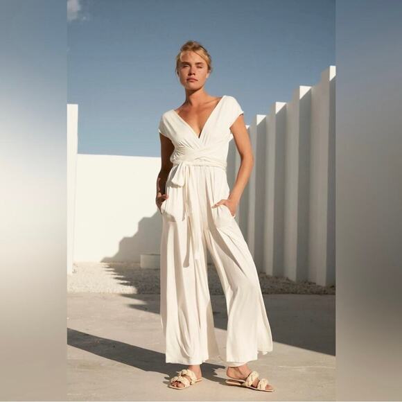 FREE PEOPLE FP BEACH BROWN Dani Multi Way Convertible One Piece Jumpsuit Size XS - Picture 13 of 15